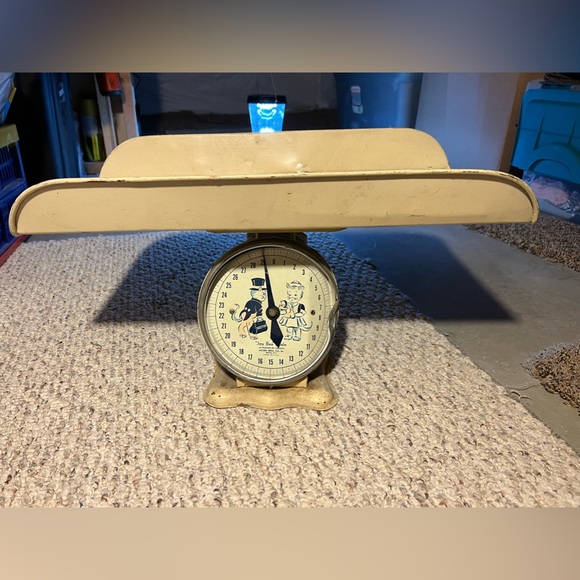1930'S DETECTO CAST Vintage Iron Baby Scale - Picture 3 of 4